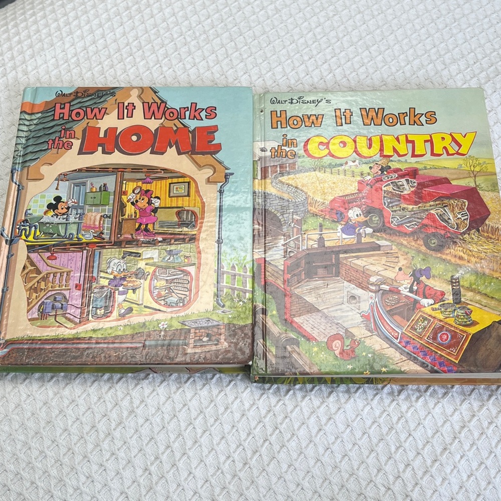 Disney How It Works Book Set - Vibrant Red and Green Covers